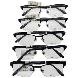 New Balance NB487 Eyeglass Frames Lot of 5 Stainless Steel 61-18-140 Gunmetal